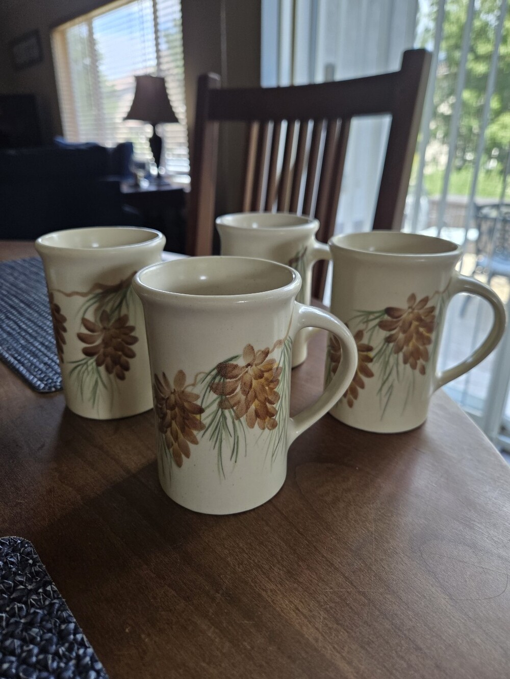 Emerson Creek Pottery 10oz Pinecone Mugs (Set Of 4)